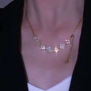 Materiale di rame, può disegnare quattro foglia <span class=keywords><strong>collana</strong></span> di fiori - Product Image 2