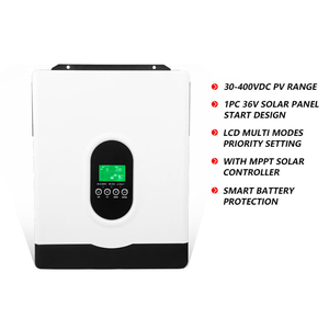 ผู้ผลิตแผงโซลาร์ไฮบริด MPPT ขนาด 1KW 2KW 4KW 6KW ระบบไฮบริด 12/24 โวลต์ 48V พร้อมเครื่องชาร์จ - Product Image 4