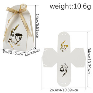 Cajas de Papel <span class=keywords><strong>para</strong></span> Dulces de Bautizo, Cajas de Regalo <span class=keywords><strong>para</strong></span> Baby Shower, Decoración de Cumpleaños <span class=keywords><strong>para</strong></span> Bebés, Artículos <span class=keywords><strong>para</strong></span> Fiestas - Product Image 2