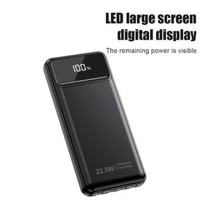 <span class=keywords><strong>Batterie</strong></span> externe haute capacité 10000 mAh avec charge rapide PD 22,5 W et affichage numérique pour smartphone Android, cadeau d'affaires - Product Image 5