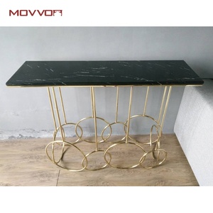 Table <span class=keywords><strong>console</strong></span> unique <span class=keywords><strong>en</strong></span> 3D de style moderne europé<span class=keywords><strong>en</strong></span> avec base <span class=keywords><strong>en</strong></span> acier inoxydable et plateau <span class=keywords><strong>en</strong></span> marbre - Product Image 5