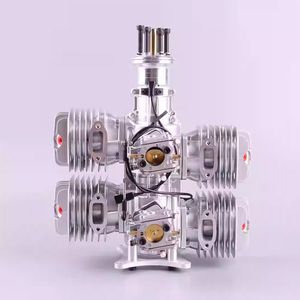 Motor de Gasolina para Aeromodelismo DLE 222, Cuatro Cilindros, Dos Tiempos, Escape Lateral, Refrigeración por Aire Natural, Arranque Manual, Cilindrada de 220 CC - Product Image 6