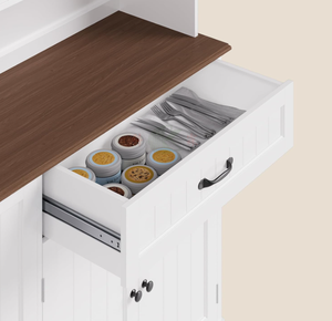 Armoire de rangement de cuisine avec comptoir, armoire de rangement haute de 67,7 pouces pour salle à manger et salle d'artisanat - Product Image 4