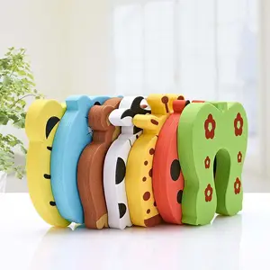 Eva Foam Baby Custom Animal Security Manufacturing Cute Cartoon Safety Baby Finger Pinch Guard Rubber Door Stopper