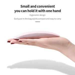 6W Mini Foldable <b>Pink</b> Nail Lamp UV LED Nail Dryer Gel Polish Curing Machine UV Light for Manicure DIY Nail Drying <b>Tools</b> - Product Image 4