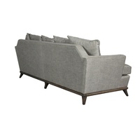 Usine de meubles ODM Shayne Chine, personnalisation de canapé en tissu gris antique à 3 places, style américain, cadre en bois massif pour salon