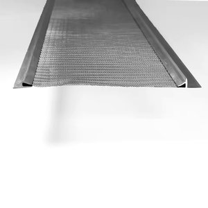 Protection de gouttière en micro-maille en acier inoxydable, filtre anti-feuilles, protection de gouttière contre la pluie, couvre-gouttière à mailles fines - Product Image 1
