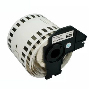 PUTY-rollo de etiquetas térmicas para impresora serie <span class=keywords><strong>Brother</strong></span> <span class=keywords><strong>QL</strong></span> 500, DK-22213, negro DK, envío claro, DK22213 - Product Image 1