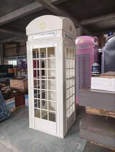 Cabine téléphonique en fer forgé rose, rouge et blanche, faite à la main, pour mariage et décoration de centres commerciaux, <span class=keywords><strong>prix</strong></span> d'usine, bonne <span class=keywords><strong>qualité</strong></span> - Product Image 5