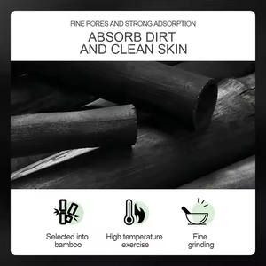 Mascarilla Facial de Barro Negro para Eliminar Puntos Negros y Suciedad, con Carbón de Bambú Natural de 60g, Marca Privada - Product Image 6