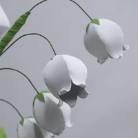 Lonceng Angin Lily of Valley Raksasa, Hiasan Bunga dari Busa EVA, Perlengkapan Dekorasi, Latar Panggung Pernikahan, Putih, Cina