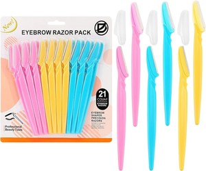 Rasoir à sourcils en métal de qualité supérieure biodégradable Dermaplaning Rasoir pour femmes - Product Image 4