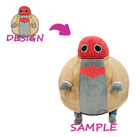 Peluche personnalisée avec design brodé, matière en peluche longue super douce, doublure en maille