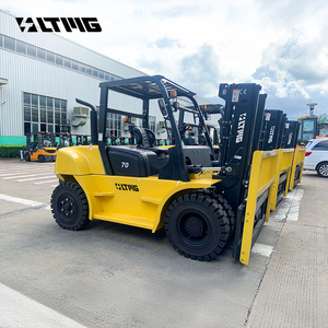 LTMG grande magazzino utilizzare 7000kg 7ton 8Ton <span class=keywords><strong>10ton</strong></span> carrello elevatore Diesel nuovo marchio solido pneumatico carrello elevatore con <span class=keywords><strong>Toyota</strong></span> sedili - Product Image 3