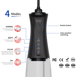 Fabricante de fábrica OEM, hilo dental de agua eléctrico inalámbrico portátil, hilo dental de agua USB, irrigador oral, fabricante - Product Image 4