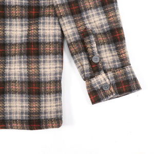 OEM ODM personalizzato elegante e confortevole autunno in <span class=keywords><strong>pile</strong></span> polare a <span class=keywords><strong>quadri</strong></span> da <span class=keywords><strong>uomo</strong></span> a <span class=keywords><strong>quadri</strong></span> manica lunga camicie di flanella per gli uomini - Product Image 4