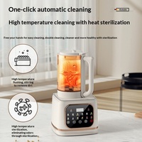 Blender multifonction silencieux à chauffage automatique à 12 vitesses avec conservation de la chaleur pour la préparation de lait de soja, de jus et de smoothies à domicile