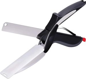 Multifunction 2 in 1 Smart Knife and Cutting Board <b>Chopper</b> <b>Vegetable</b> Stainless Steel Cutting Board Scissors - Product Image 1