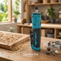 Meuleuse droite sans fil rechargeable 12V de type I, compacte et portative, pour la gravure, le polissage et la découpe