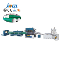 JWELL - Maquinaria para Fabricación de Tuberías Corrugadas de HDPE/PP/PVC de Gran Diámetro, Extrusora de Plástico, Línea de Producción de Máquinas de Extrusión