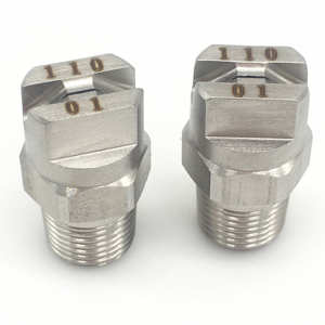 1/8 "1/4" Edelstahl-Flachlüfter-<span class=keywords><strong>V</strong></span>-Strahl düse mit 15-110-Grad-Sprühwinkel - Product Image 4