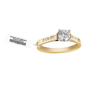 Ярлыки Uhf на заказ складное кольцо из серебра 925 пробы Размер из натуральной кожи S925 Логотип Прямоугольник Дубай наборы ювелирные изделия бирка - Product Image 6