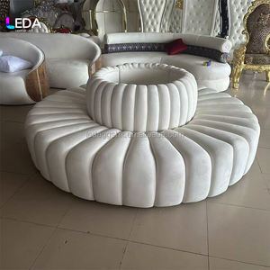 Sofá Redondo Moderno LEDA, Muebles para el Hogar, Decoración para Fiestas y Eventos, Sofá Romántico para Bodas, Muebles para Hoteles y Decoración de Eventos - Product Image 1