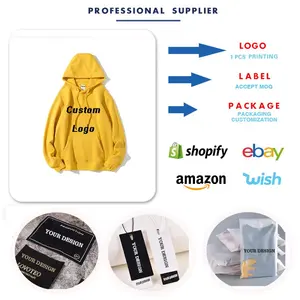 Wholesale Luxury Custom Heavyweight Men Oversized Hoodie Manufacture Heavy Cotton 100% 500gsm French Terry Hoodie No String
