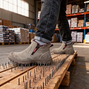 Slip-On Heat-Resistant Welder Safety Shoes Steel Toe Breathable Impact-Resistant Puncture-Proof Insulating For Electricians - Product Image 3