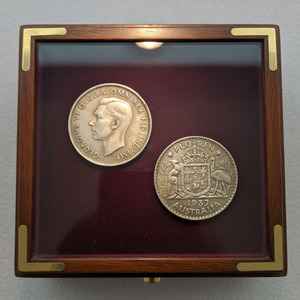 Koin Peringatan Gaya Antik FLORIN Australia 1937, Hadiah, Dekorasi Rumah - Product Image 2