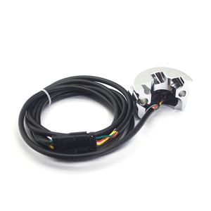 Interrupteur de suspension à air pour guidon à 2 boutons et 3 fils, interrupteur de commande de barre de suspension pour Harley Dyna Softai Sportster Street Glide <span class=keywords><strong>Cafe</strong></span> Racer - Product Image 6