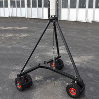 Tête de caméra électronique à deux axes inclinable et orientable, jib de caméra de 40 pieds avec joystick et contrôleur de zoom