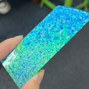 Pierre brute d'opale bleue cultivée en laboratoire pour bricolage Artware - Product Image 5
