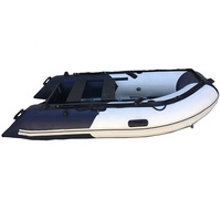 Bateau à rames gonflable pliable en PVC de 10 pieds 310cm avec plancher en aluminium