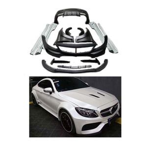 2014-2019 <span class=keywords><strong>Clase</strong></span> <span class=keywords><strong>C</strong></span> W205 C260 C300 C43 C63 <span class=keywords><strong>AMG</strong></span> Coupe 2 puertas 4 puertas guardabarros mejorado Kit de cuerpo ancho para <span class=keywords><strong>mercedes</strong></span>-benz - Product Image 1