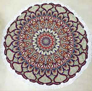 Wholesale Custom Circle Round <b>Beach</b> Pool Towel Fringe 150cm Throw Yoga Picnic <b>Blanket</b> Mat 300gsm - Product Image 4