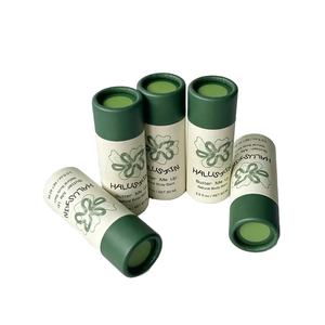 Kunden spezifische runde <span class=keywords><strong>2</strong></span> Unzen Deodorant Papier verpackung Biologisch abbaubare 60 ml Lotion Stick Kraft Karton Zylinder rohr öl beständig - Product Image 3