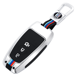 Étui de protection pour clé de voiture en alliage de zinc et gel de silice pour <span class=keywords><strong>Ford</strong></span> Lincoln F350 EXPLORER Mustang, porte-clés, accessoires de sac - Product Image 1