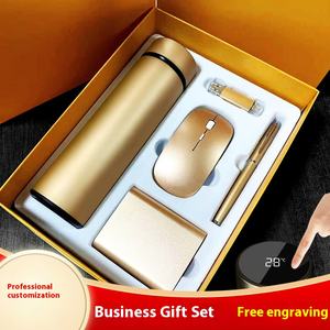 Cajas de Regalo Promocionales 5 en 1 con Bajo MOQ, Set de Regalo con Bolígrafo, Ratón USB, Botella, para Hombres, Reuniones, Impresión Digital Personalizada, Uso en Oficina - Product Image 2