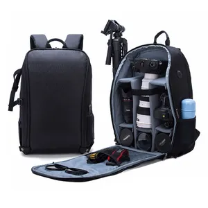 2022 새로운 판매 SLR 카메라 가방 도난 방지 방수 대용량 어깨 야외 사진 가방 패션 카메라 배낭