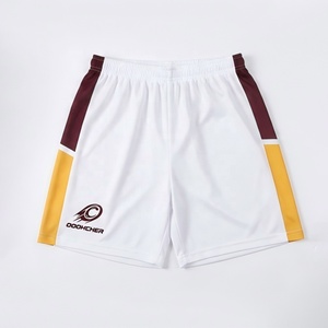 Maillot de football et de soccer personnalisé rétro géométrique Blokecore à col en V, blanc, bordeaux, jaune, avec empiècements, sublimation intégrale, entraînement, OEM, ODM - Product Image 4