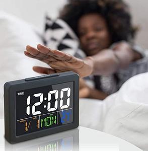 Tốt Nhất Bán Morden Sang Trọng Nhà LED Kỹ Thuật Số Đồng Hồ Báo Thức Màn Hình Màu Lịch Điện Tử Máy Tính Để Bàn Đồng Hồ - Product Image 5