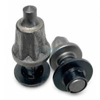 Dents de coupe pour décapeuse routière C50 haute performance, pointes en carbure de tungstène pour le fraisage d'asphalte, la réparation routière et l'élimination de revêtements.