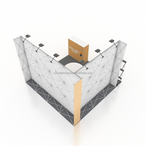 Présentoir d'étagère <span class=keywords><strong>pop</strong></span>-up en aluminium personnalisable de 10 pi bannière d'installation facile pour les salons professionnels et les expositions - Product Image 4