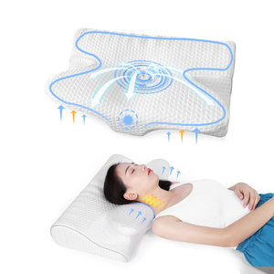 Mát shredded Bộ nhớ bọt giường gối dệt kim kỹ thuật cho máy bay khách sạn điều dưỡng cắm trại ngủ đa năng sử dụng đầu hỗ trợ - Product Image 1