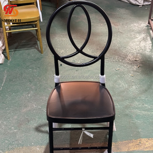 SMOOTH Classic Gold Metal Hotel <b>Chair</b> Solid Back <b>Stackable</b> Modern Design Indoor Outdoor <b>Chair</b> for Wedding Event Decor - Product Image 4