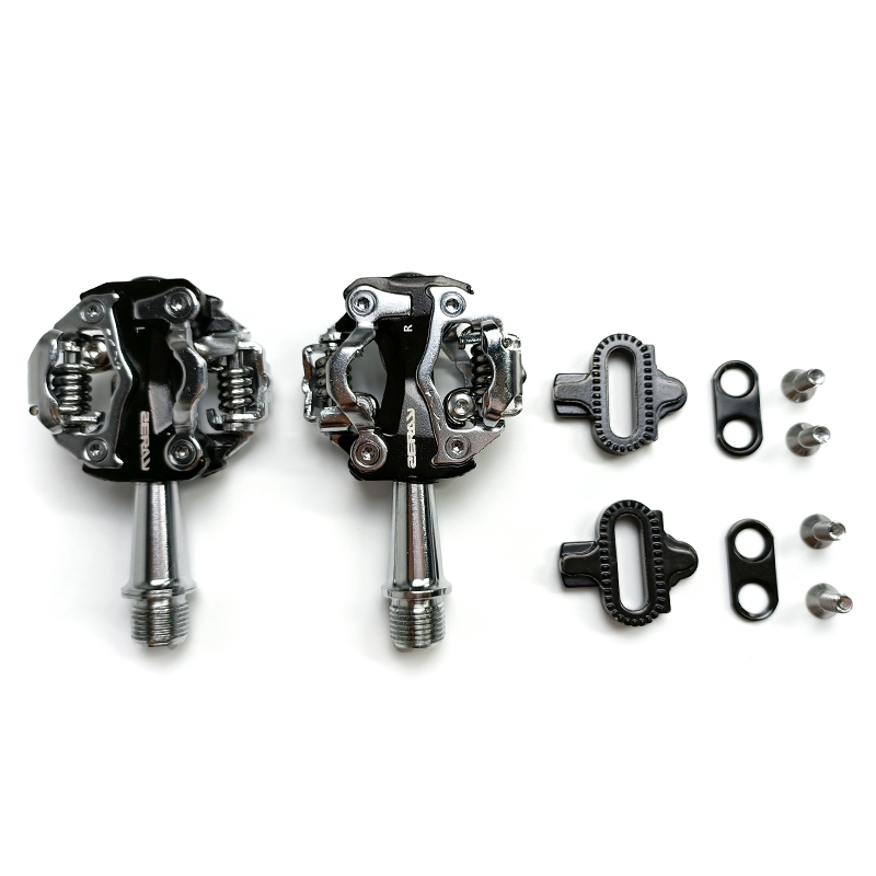 ZERAY ZP-108S MTB велосипедные педали с набойками ZP-108S Совместимость СПД система алюминиевый двусторонний Многофункциональный велосипед аксессуары