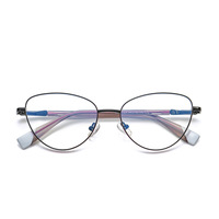 Doisyer 3020 Lunettes anti-lumière bleue en acier inoxydable à motif animal pour femmes