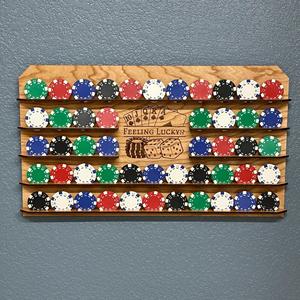 Présentoir de jetons de <span class=keywords><strong>poker</strong></span> personnalisé en ABS, OEM/ODM, capacité 45 jetons de différents casinos, décoration pour man cave - Product Image 6