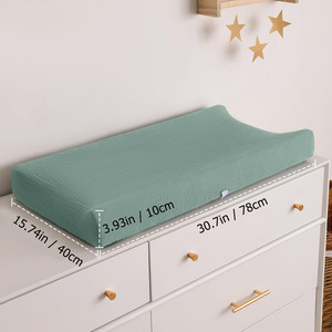 <span class=keywords><strong>Table</strong></span> à <span class=keywords><strong>langer</strong></span> pour bébé en bambou et coton, design moderne 2025, pour chambre à coucher et salon - Product Image 6